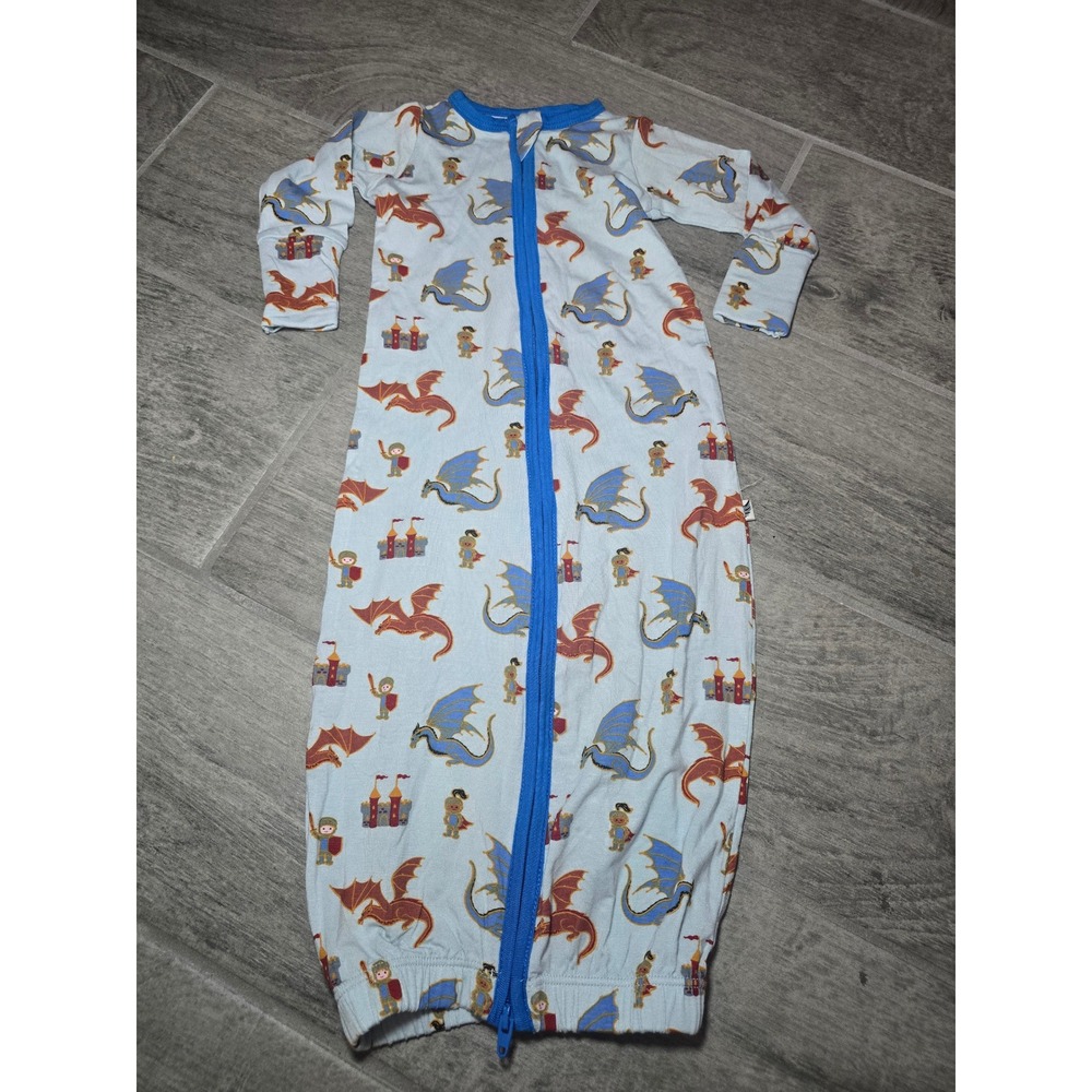 Free Birdie Bamboo Baby Sleep Sack Gown 0 3‎ Months Dragons Knights Castle Print